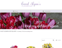 Tablet Screenshot of carol-lynnflowers.com